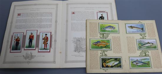 A quantity of mounted and loose cigarette cards